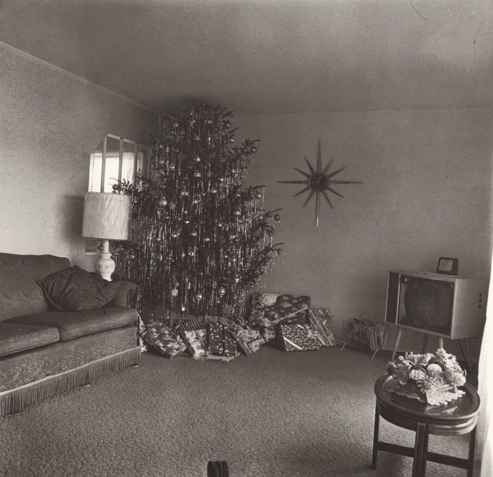 Lot #746: DIANE ARBUS - Xmas Tree in a Living Room in Levittown, Long Island, N.Y - Original photogravure
