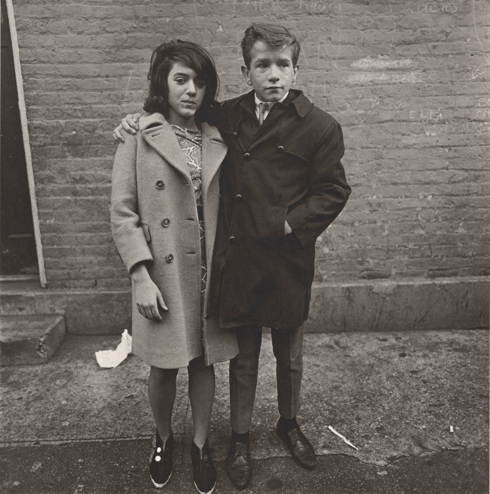 Lot #629: DIANE ARBUS - Teenage Couple on Hudson Street, N.Y.C - Original photogravure