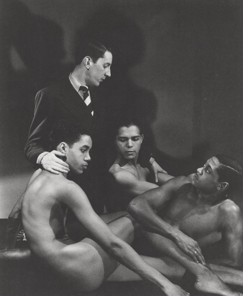 Lot #2138: GEORGE PLATT LYNES - Frederick Ashton with Cast Members of Four Saints in Three Acts - Original photogravure