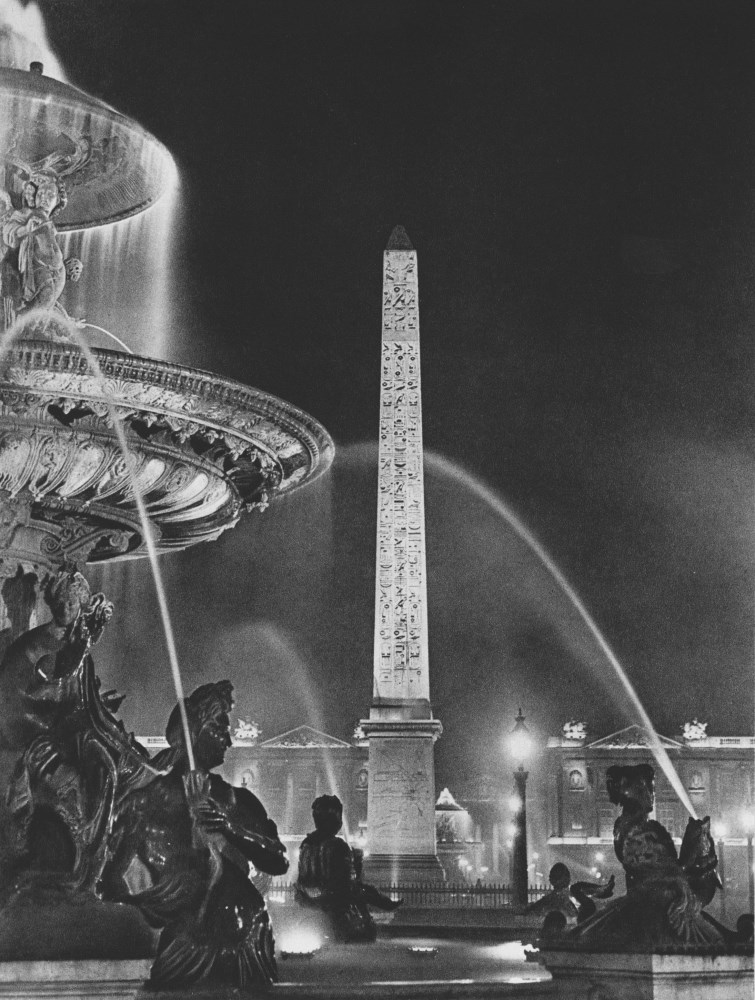 Lot #308: BRASSAI [gyula halasz] - L'Obelisque, Place de la Concorde - Original photogravure