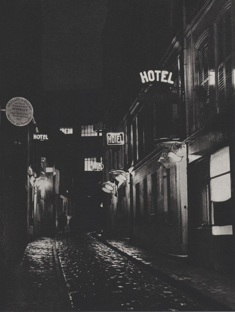 Lot #281: BRASSAI [gyula halasz] - Hotels, Boulevard de Clichy - Original photogravure