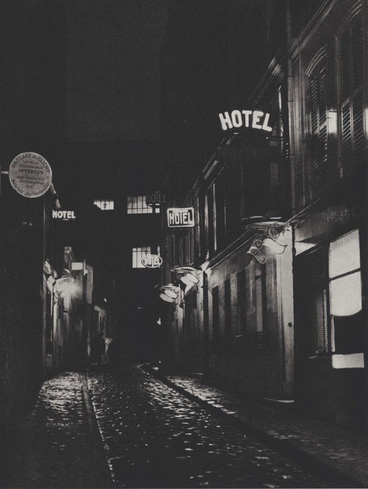 Lot #2260: BRASSAI [gyula halasz] - Hotels, Boulevard de Clichy - Original photogravure