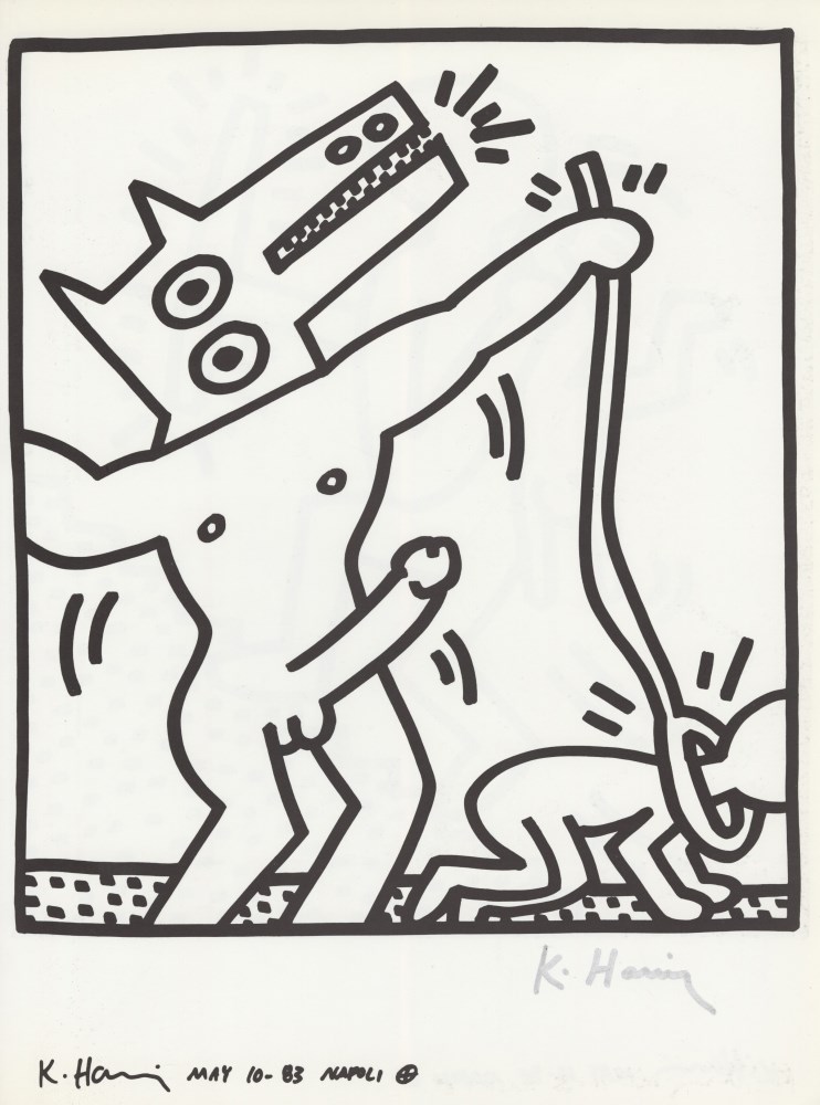 Lot #2574: KEITH HARING - Naples Suite #19 - Lithograph