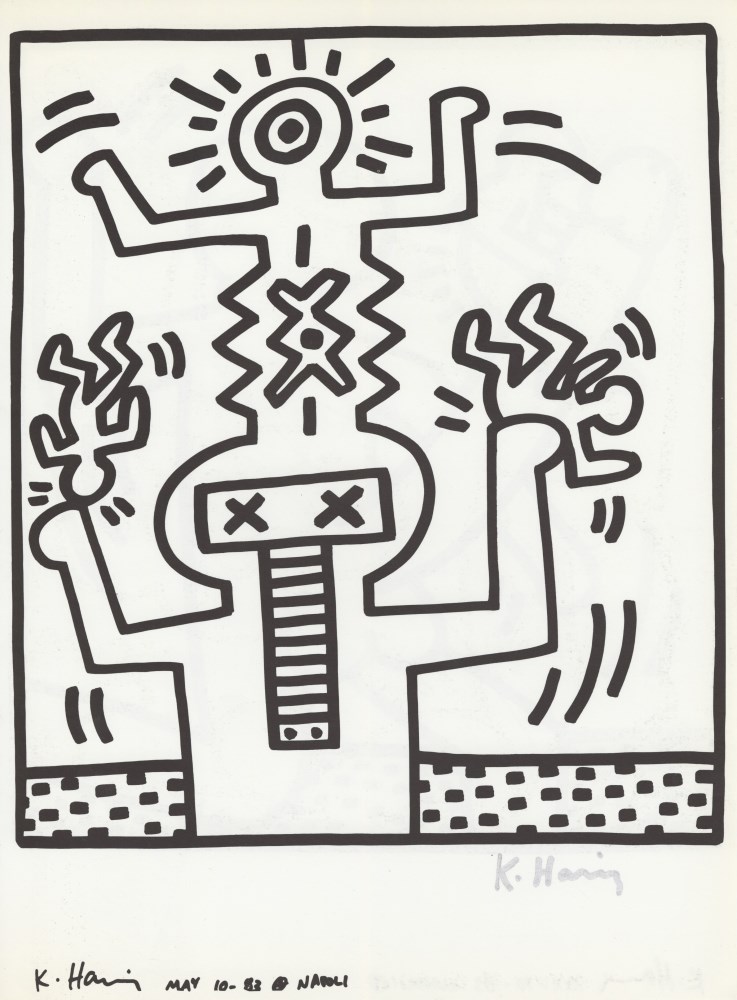 Lot #431: KEITH HARING - Naples Suite #25 - Lithograph