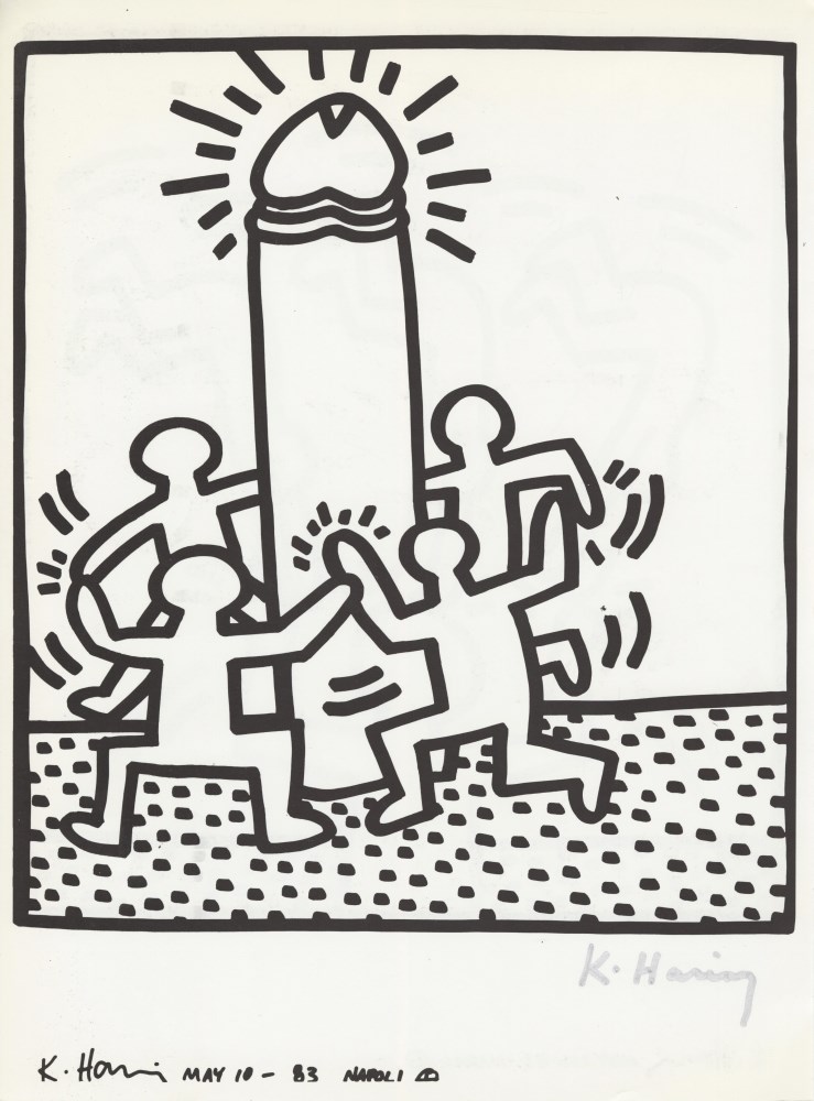 Lot #1913: KEITH HARING - Naples Suite #28 - Lithograph