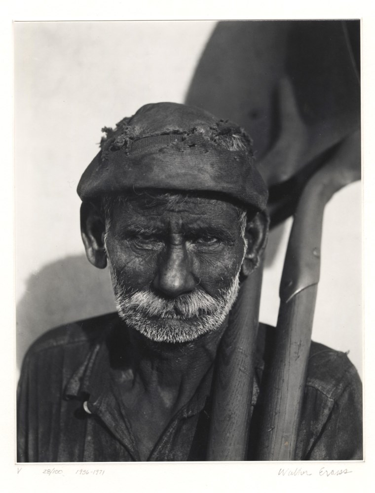 Lot #115: WALKER EVANS - Coal Dock Worker, Havana, Cuba - Gelatin silver print