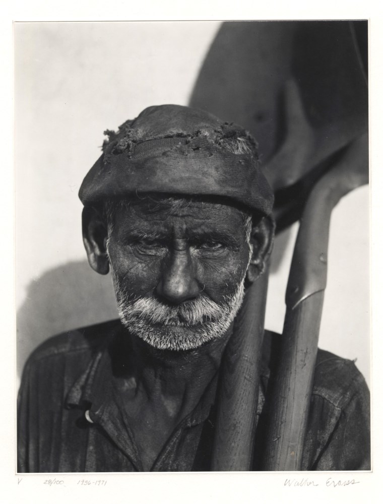 Lot #888: WALKER EVANS - Coal Dock Worker, Havana, Cuba - Gelatin silver print