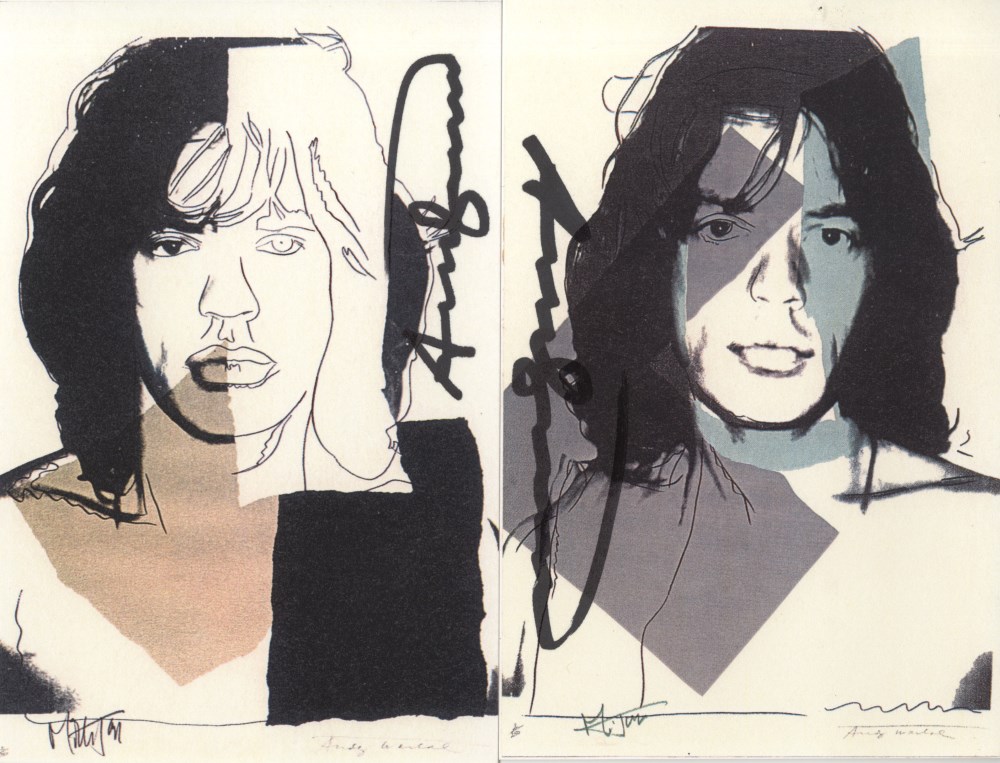 Lot #401: ANDY WARHOL - Mick Jagger Suite (second edition, deluxe set) - Color offset lithographs