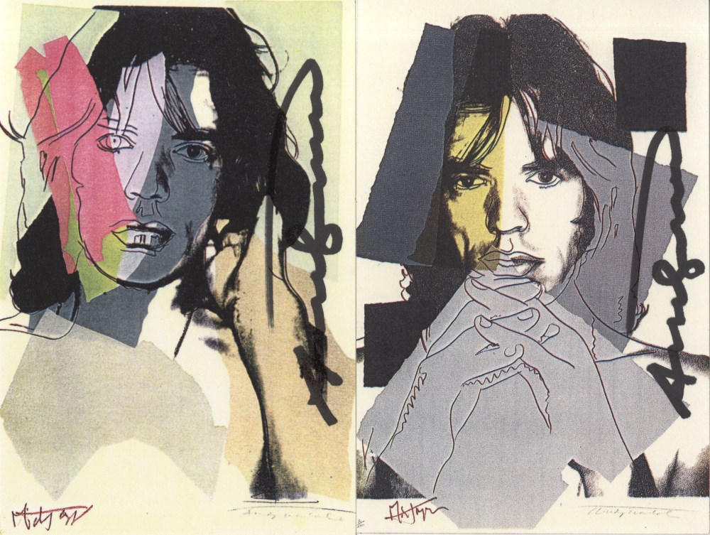 Lot #401: ANDY WARHOL - Mick Jagger Suite (second edition, deluxe set) - Color offset lithographs