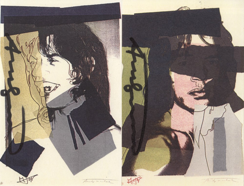 Lot #401: ANDY WARHOL - Mick Jagger Suite (second edition, deluxe set) - Color offset lithographs