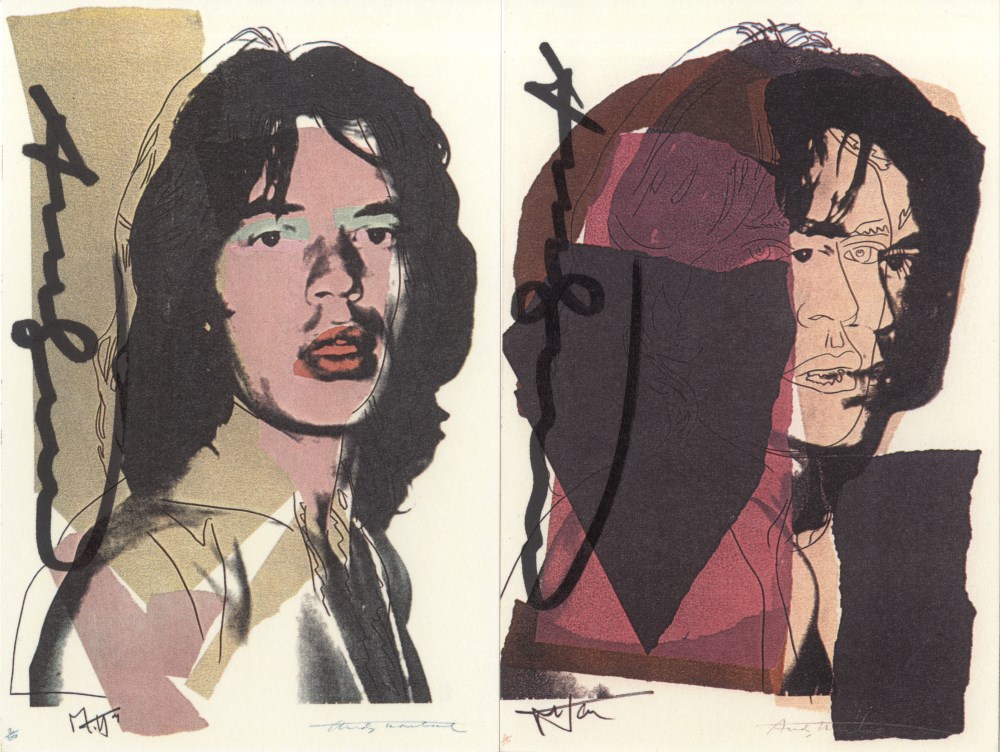 Lot #1167: ANDY WARHOL - Mick Jagger Suite (second edition, deluxe set) - Color offset lithographs