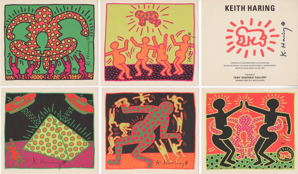 Lot #979: KEITH HARING - Fertility Suite - Original offset lithographs