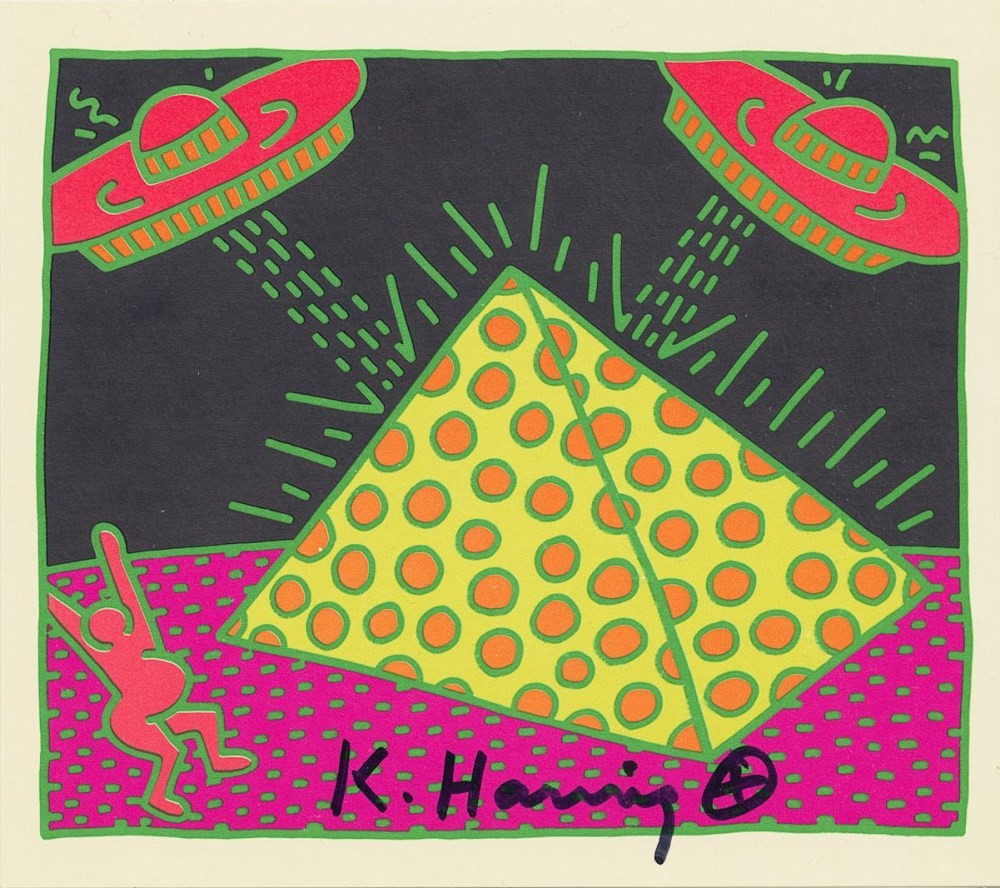 Lot #1701: KEITH HARING - Fertility Suite #2 - Original offset lithograph
