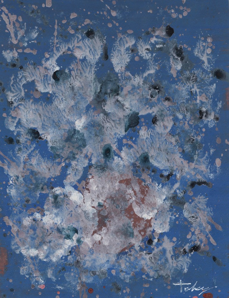 Lot #893: MARK TOBEY - Composition #5 - Mixed Media on Paper