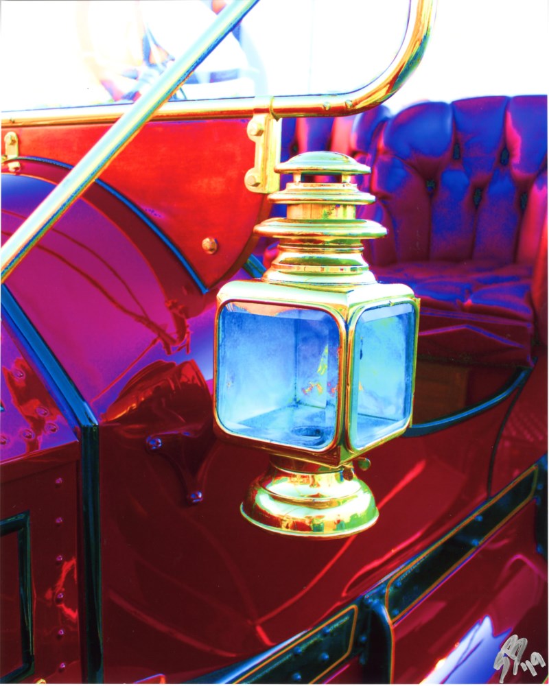 Lot #2387: SHARI BRUNTON - Lantern, 1910 Cadillac - Color Digital photograph