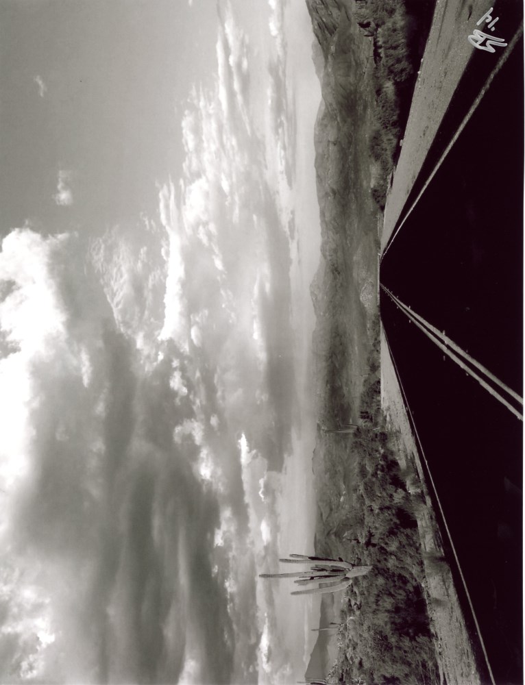 Lot #2449: SHARI BRUNTON - Long Stretch of Blacktop, New Mexico - Digital photograph
