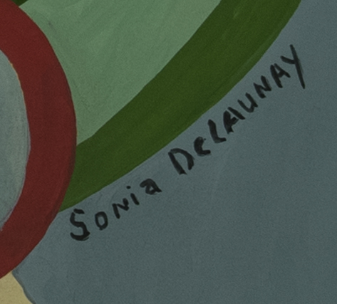 Lot #2634: SONIA DELAUNAY - Rythmes Couleurs - Gouache on paper