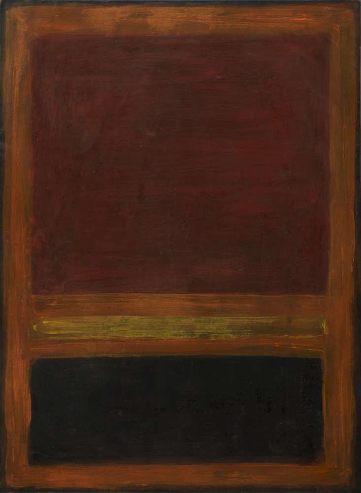 Lot #1466: MARK ROTHKO - Untitled (Orange) - Oil on paper