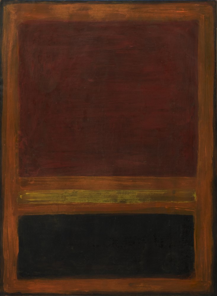 Lot #3198: MARK ROTHKO - Untitled (Orange) - Oil on paper