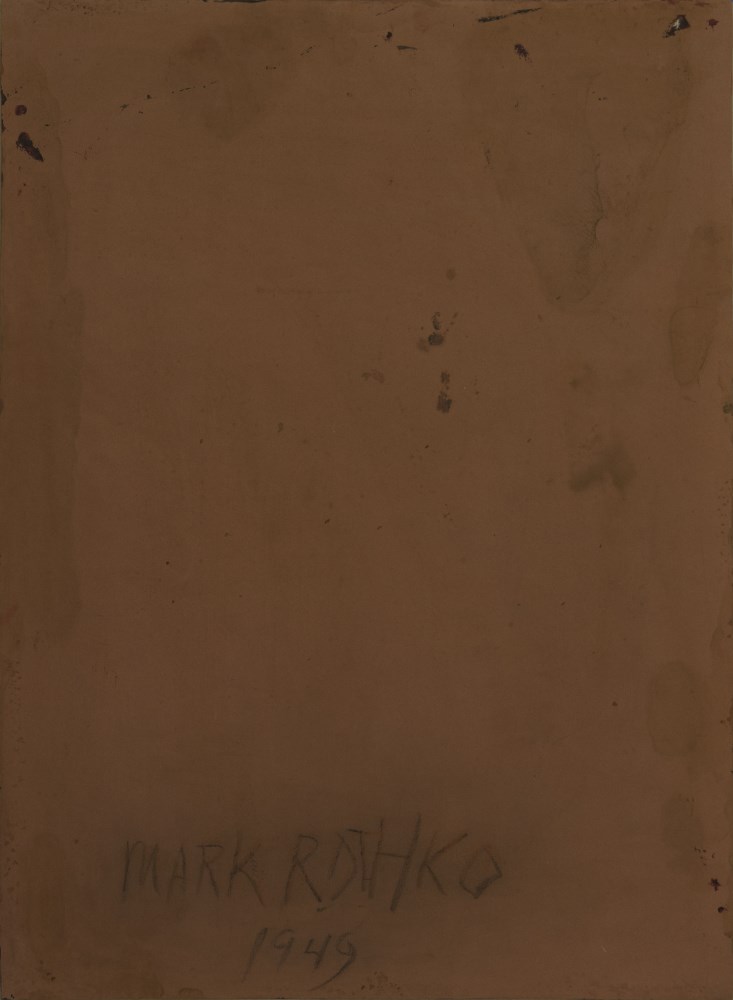Lot #3198: MARK ROTHKO - Untitled (Orange) - Oil on paper