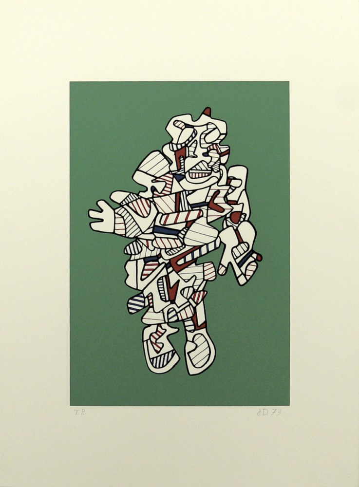 Lot #2774: JEAN DUBUFFET - Protestator - Color silkscreen