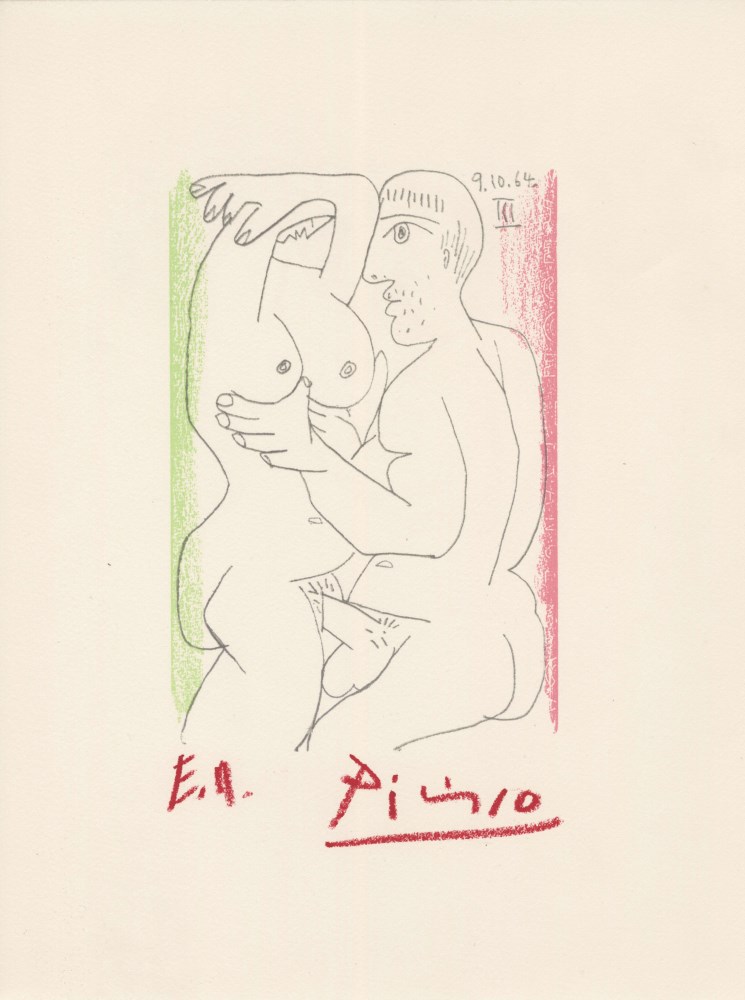 Lot #1220: PABLO PICASSO [d'aprs] - October 9, 1964 #03 - Original color silkscreen & lithograph