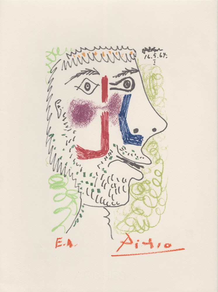 Lot #386: PABLO PICASSO [d'après] - May 16, 1964 #1 - Original color silkscreen & lithograph