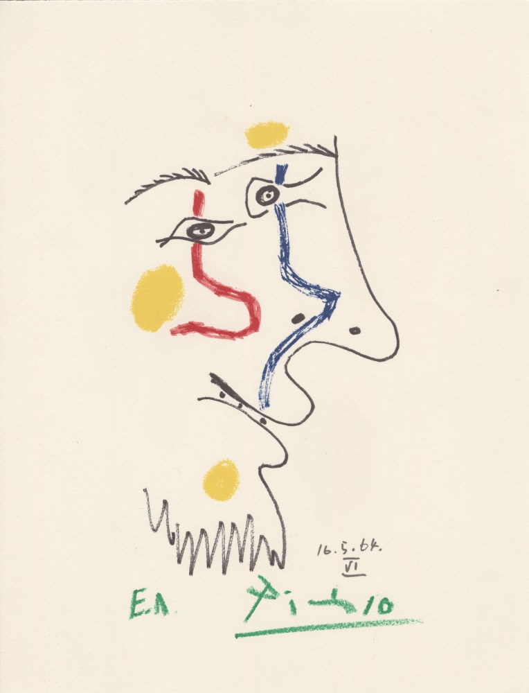 Lot #1154: PABLO PICASSO [d'aprs] - May 16, 1964 #06 - Original color silkscreen & lithograph