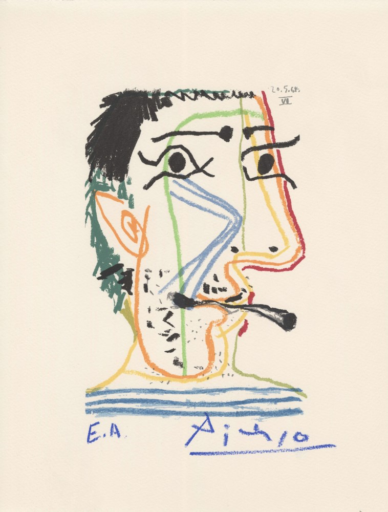Lot #2515: PABLO PICASSO [d'aprs] - May 20, 1964 #06 - Original color silkscreen & lithograph