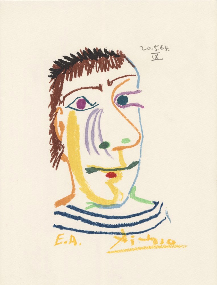 Lot #350: PABLO PICASSO [d'aprs] - May 20, 1964 #09 - Original color silkscreen & lithograph