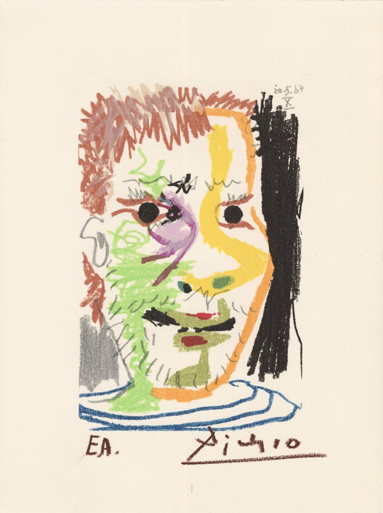 Lot #351: PABLO PICASSO [d'aprs] - May 20, 1964 #10 - Original color silkscreen & lithograph