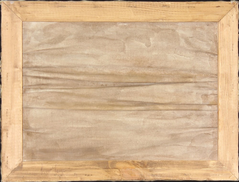 Lot #747: PIERO MANZONI - Achrome #12 - Kaolin on pleated canvas