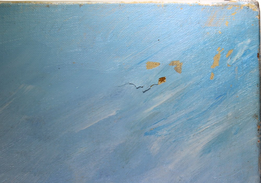 Lot #996: WINSTON S. CHURCHILL [impute] - Four Peaks - Oil on canvas