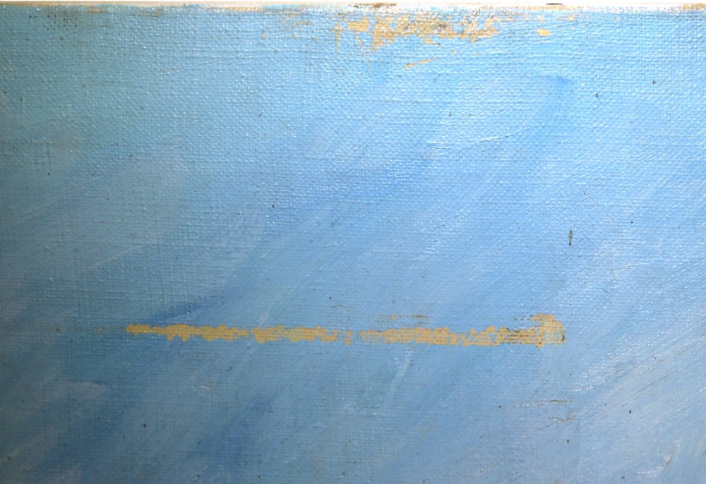 Lot #996: WINSTON S. CHURCHILL [impute] - Four Peaks - Oil on canvas