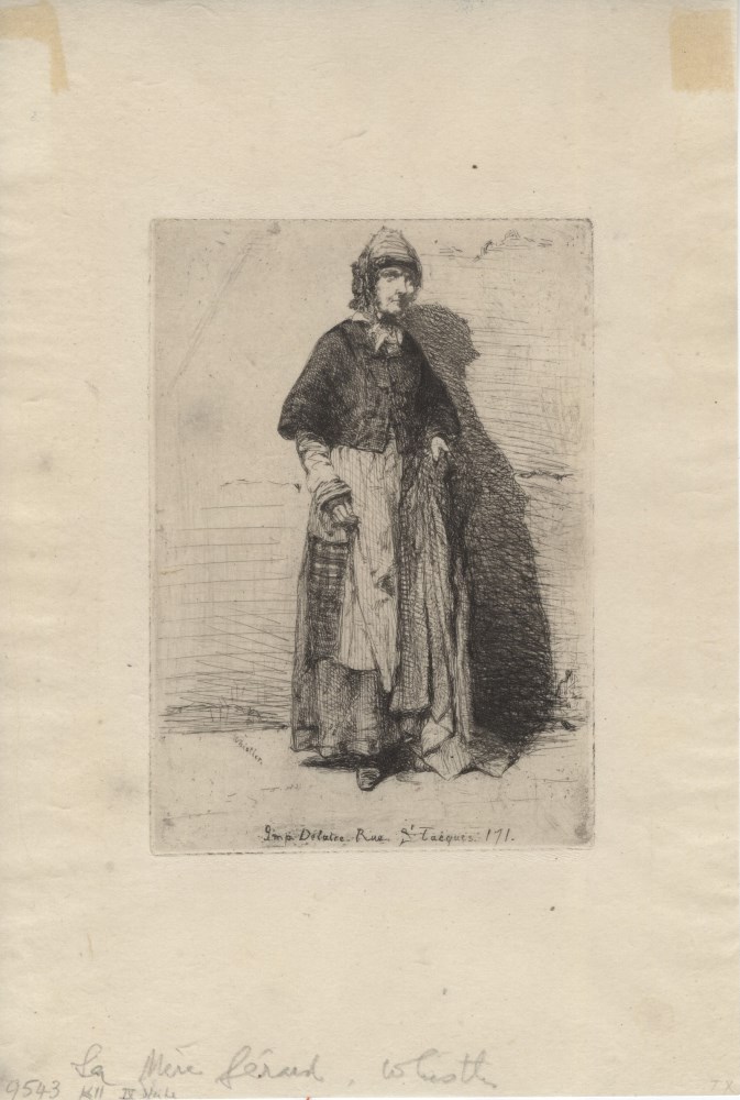 Lot #334: JAMES A. M. WHISTLER - Le Mère Gérard - Original etching