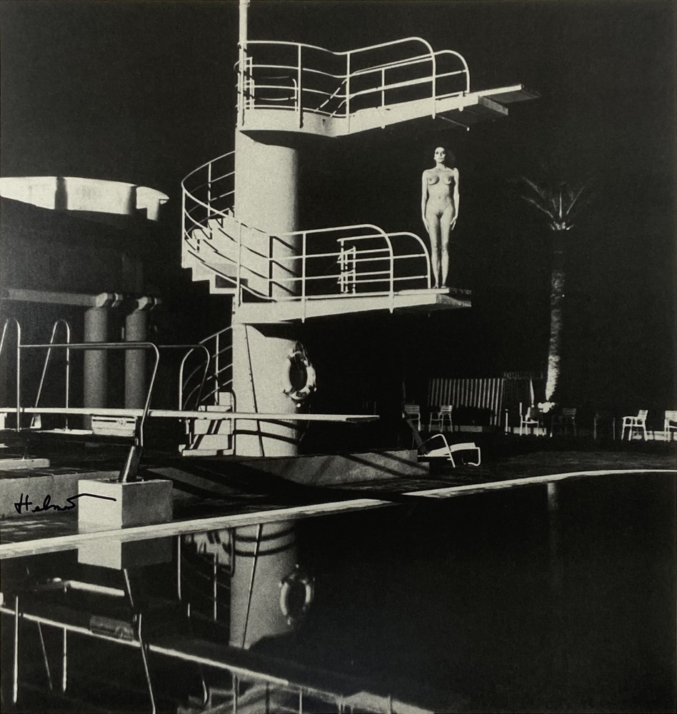 Lot #299: HELMUT NEWTON - Nude, Diving Tower, Old Beach Hotel, Monte Carlo - Original vintage photolithograph