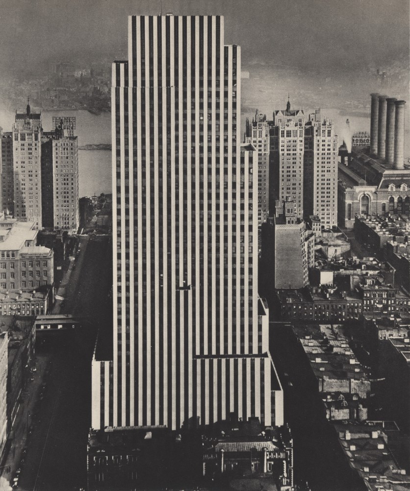 Lot #1969: BERENICE ABBOTT - Daily News Building, New York City - Original vintage photogravure
