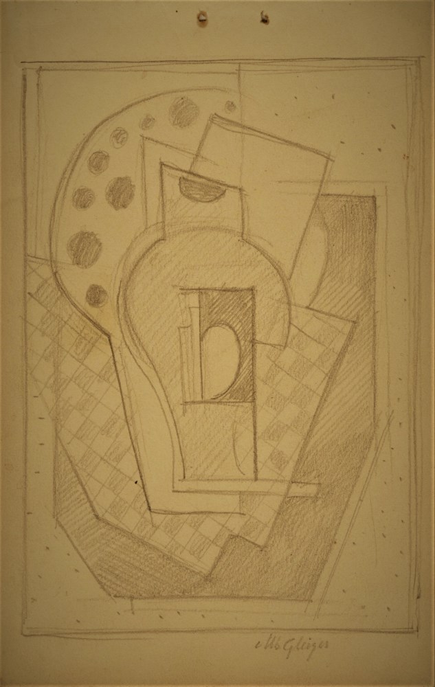 Lot #195: ALBERT GLEIZES - Etude pour composition - Pencil drawing on paper