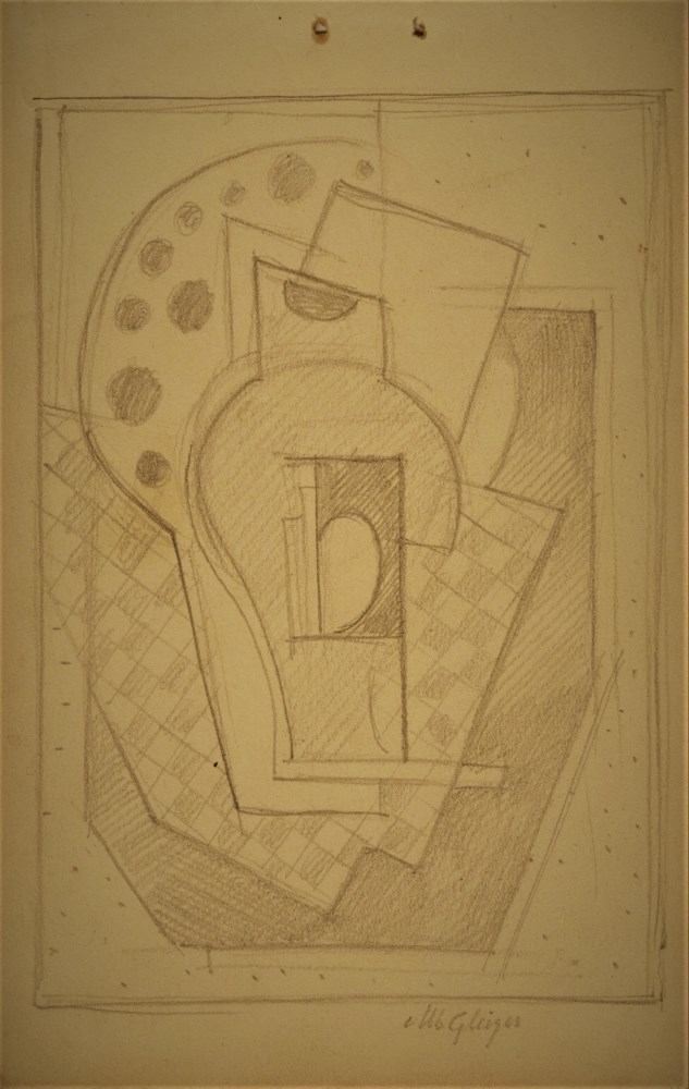 Lot #1541: ALBERT GLEIZES - Etude pour composition - Pencil drawing on paper