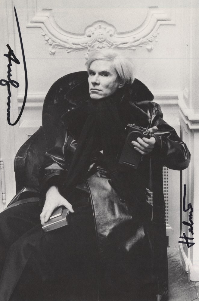 Lot #17: HELMUT NEWTON - Andy Warhol, Paris - Original photolithograph