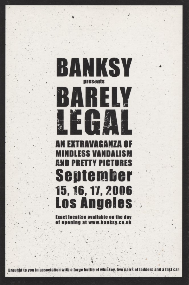 Lot #811: BANKSY - Barely Legal - Color offset lithograph