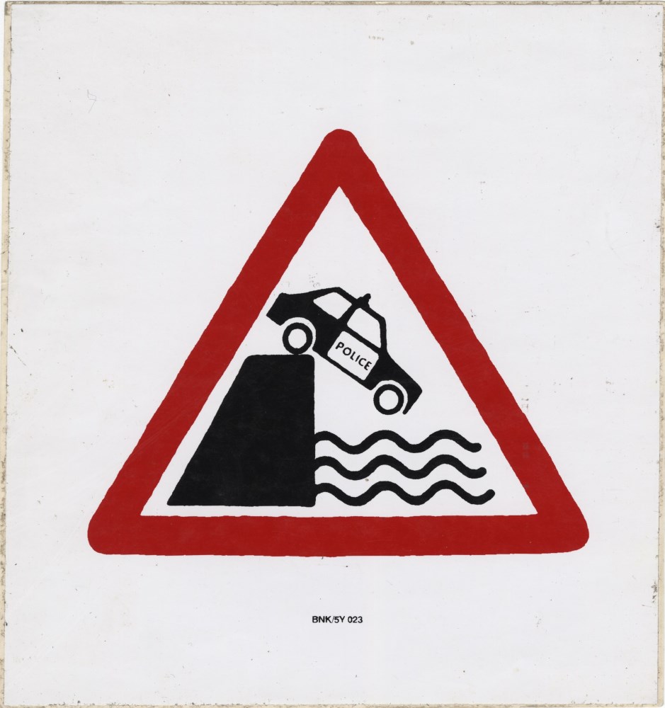 Lot #1272: BANKSY - Police Car - Color offset lithograph printing
