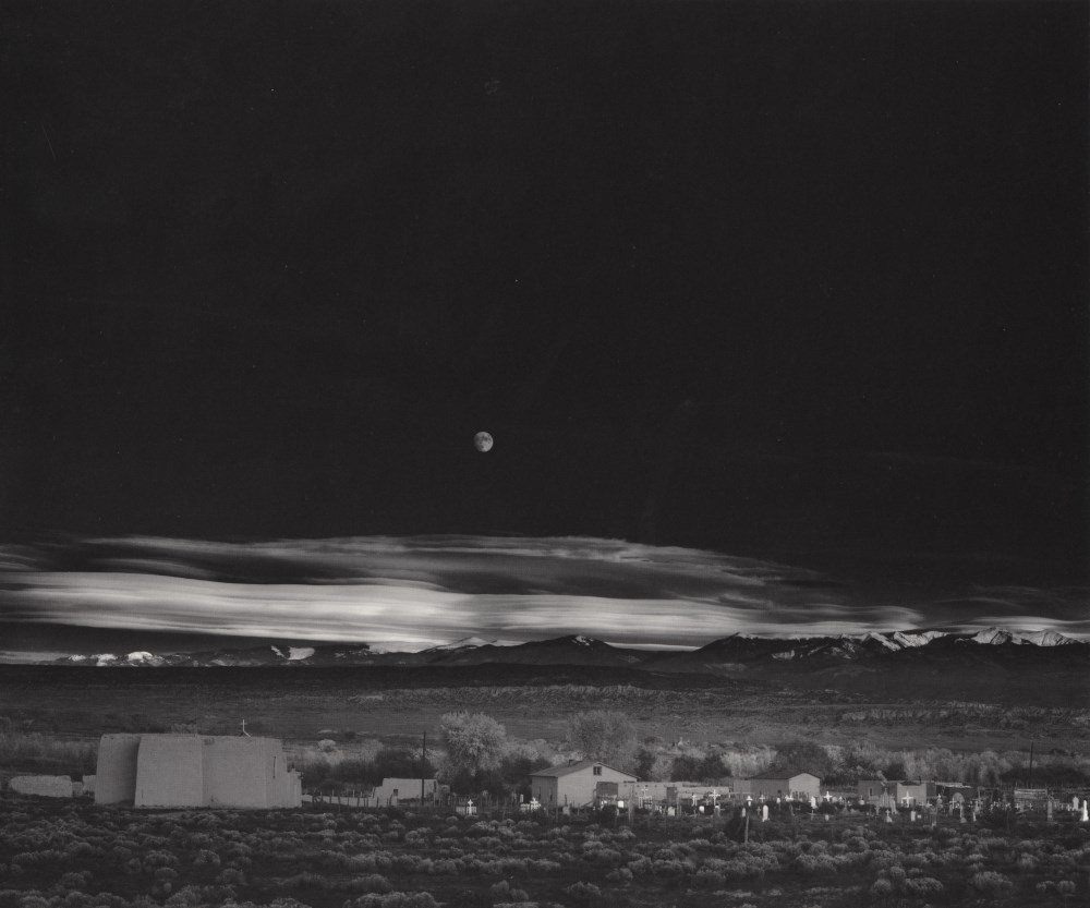 Lot #411: ANSEL ADAMS - Moonrise, Hernandez, New Mexico - Original photogravure