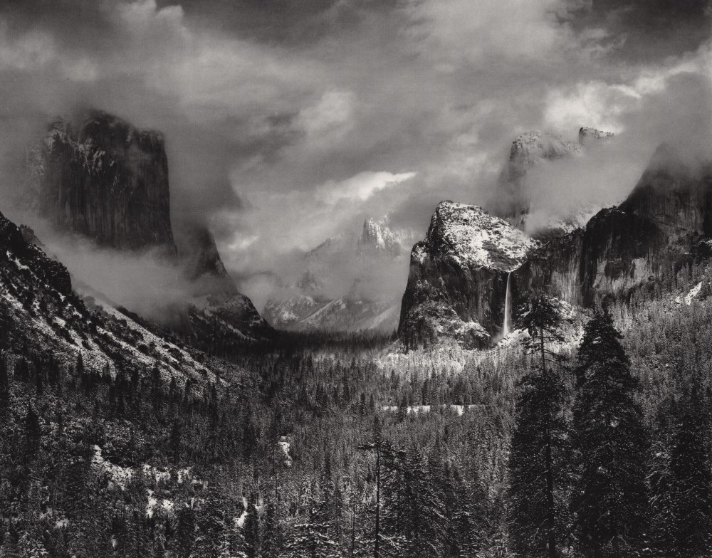 Lot #886: ANSEL ADAMS - Clearing Winter Storm, Yosemite National Park, Calformia - Original photogravure