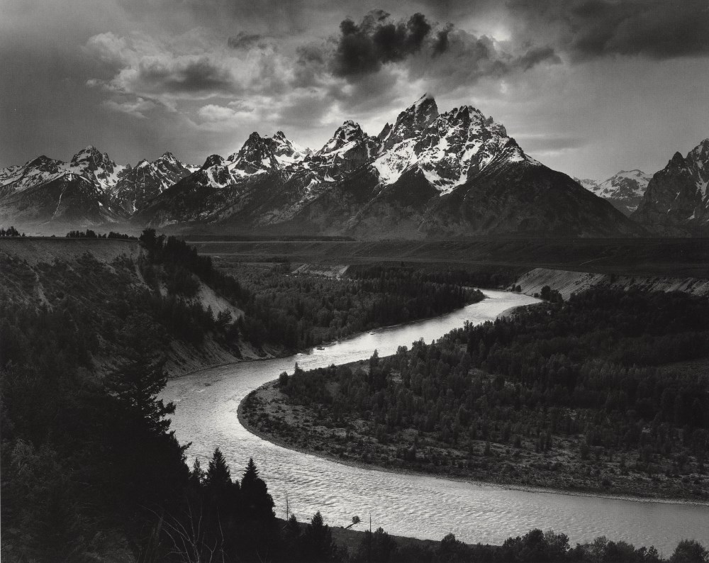 Lot #1419: ANSEL ADAMS - The Tetons and the Snake River, Grand Teton National Park, Wyoming - Original photogravure