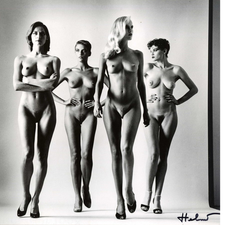 Lot #1345: HELMUT NEWTON - Sie Kommen, Naked ("They Are Coming") - Original vintage photolithograph