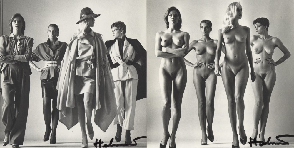 Lot #1341: HELMUT NEWTON - Sie Kommen, Dressed/Sie Kommen, Naked ("They Are Coming") - Original photolithographs
