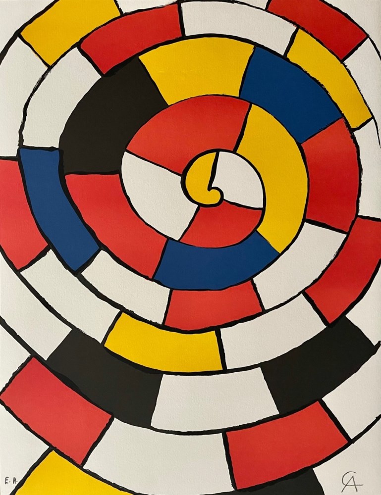 Lot #325: ALEXANDER CALDER - Labyrinthe - Original color lithograph