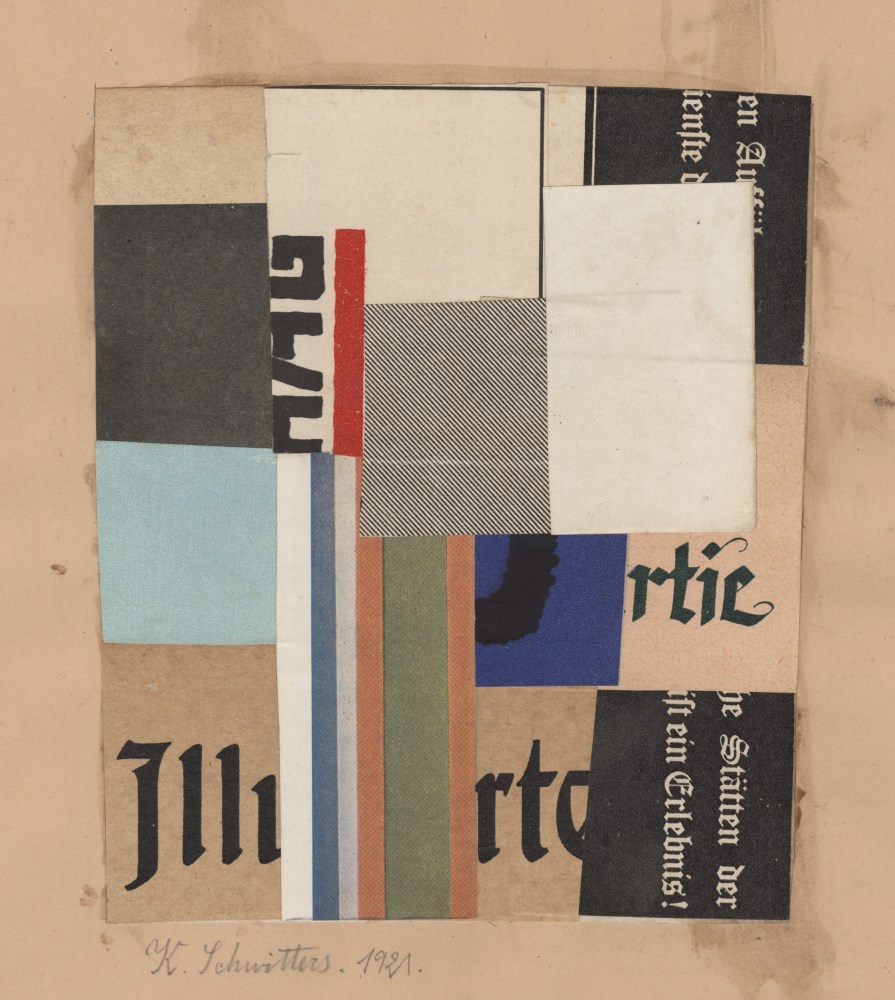 Lot #1574: KURT SCHWITTERS - Merz 306(B) - Collage on paper
