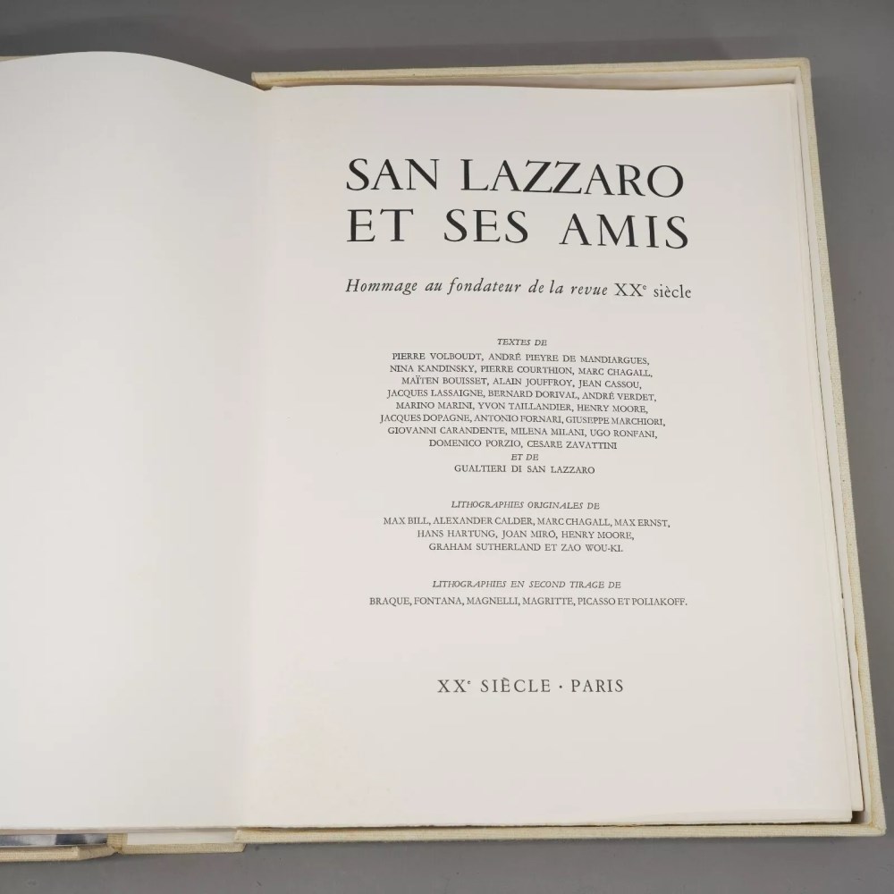 Lot #1610: VARIOUS ARTISTS - San Lazzaro et ses amis - Original color lithographs
